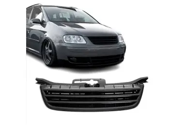 Priekinės grotelės be ženkliuko skirtos VW Caddy 2K / Touran 1T, juodos