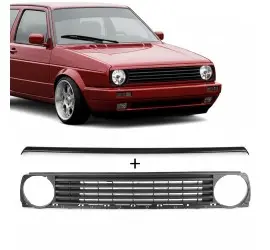 VW Golf MK2 badgeless grille + eyebrow (84-91)