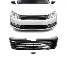 Priekinės grotelės be ženkliuko skirtos VW Passat B7...