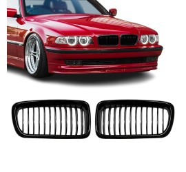 Front Kidney Grille set for BMW E38 (94-01), glossy black