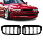 Front Kidney Grille set for BMW E38 (94-01), glossy black