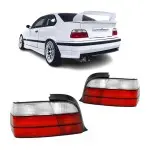 M3 išvaizdos galinių žibintų komplektas tinkantis BMW E36 coupe / convertible (90-99)