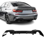 Performance Galinio Bamperio Difuzorius skirtas BMW G20 / G21 (18-22) su M-Pack, juodas blizgus