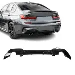 Performance Galinio Bamperio Difuzorius skirtas BMW G20 / G21 (18-22) su M-Pack, juodas blizgus