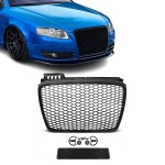 RS išvaizdos Priekinės Grotelės skirtos Audi A4 B7 (05-08) standartinei versijai, juodos matinės