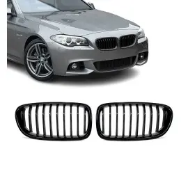 Priekinės Grotelės tinkančios BMW F10 / F11, juodos...