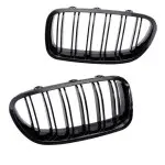 Performance dvigubos grotelės skirtos BMW F10 / F11 (10-17), juodos blizgios