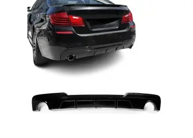 Performance galinis Difuzorius skirtas BMW F10 / F11 (535) su M-Pack bamperiu, juodas blizgus