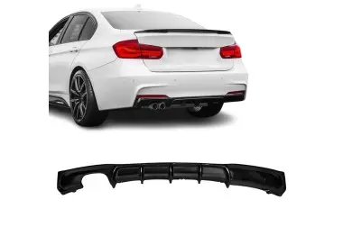 Performance galinio bamperio Difuzorius skirtas BMW F30 / F31, blizgus juodas 325, 328, 330