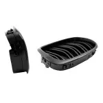 Performance priekinės grotelės skirtos BMW E39 (95-03), dvigubos, blizgios juodos