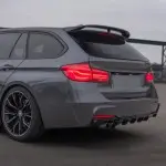 Performance galinio bamperio Difuzorius skirtas BMW F30 / F31, blizgus juodas 325, 328, 330