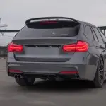 Performance galinio bamperio Difuzorius skirtas BMW F30 / F31, blizgus juodas 325, 328, 330