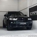 Priekinės grotelės tinkančios BMW E70 X5 / E71 X6, Viengubos, juodos blizgios,