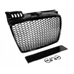 RS-style Front Grille for Audi A4 B7 (05-08) standard version, glossy black
