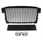 RS-style front grille for Audi A4 B8 / S4 B8 (08-12), matte black