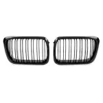 Performance Priekinės Grotelės skirtos BMW E36 facelift (96-99), dvigubos, juodos blizgios