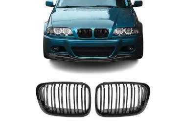 Performance priekinės grotelės, skirtos BMW E46 sedan / touring (98-01) / compact (00-04), juodos blizgios