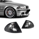 Priekinių posūkių žibintų komplektas skirtas BMW E46 sedan / touring (98-01), originaliai tamsinti