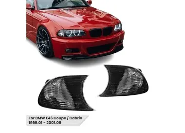 Priekiniai Posūkiai, komplektas skirtas BMW E46 coupe / cabrio (1999-2001.09), tamsinti