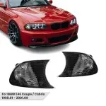 Priekiniai Posūkiai, komplektas skirtas BMW E46 coupe / cabrio (1999-2001.09), tamsinti