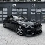Performance Poslenksčiai, komplektas skirtas BMW F32 / F33 / F36 su M-Pack, juodi blizgūs