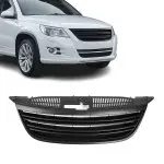 Priekinės grotelės be ženkliuko skirtos VW Tiguan (07-11), juodos