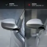 M style V2 Mirror Caps set for BMW E90 / E91 LCI (09-11), glossy black