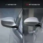 M style V2 Veidrodėlių Dangteliai, komplektas skirtas BMW E81 / E82 / E87 / E88, juodi blizgūs