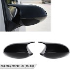 M style Veidrodėlių Dangteliai, komplektas skirtas BMW E90 / E91 (05-08), juodi blizgūs