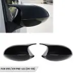 M style Veidrodėlių Dangteliai, komplektas skirtas BMW E90 / E91 (05-08), juodi blizgūs