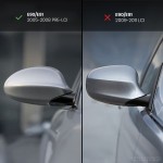 M style Mirror Caps set for BMW E90 / E91 (05-08), glossy black