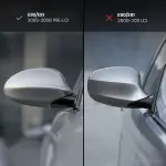 M style Veidrodėlių Dangteliai, komplektas skirtas BMW E90 / E91 (05-08), juodi blizgūs