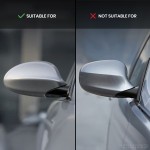 M style Veidrodėlių Dangteliai, komplektas skirtas BMW E81 / E82 / E87 / E88, juodi blizgūs