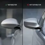 M style Veidrodėlių Dangteliai, komplektas skirtas BMW E81 / E82 / E87 / E88, juodi blizgūs