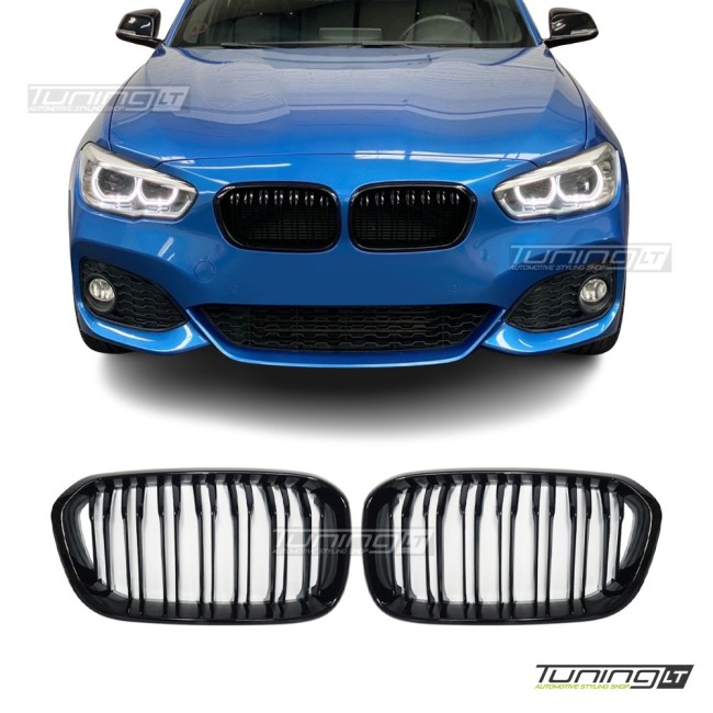 For BMW F20 / F21 LCI Performance front grille, glossy black