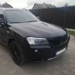 Performance priekinės grotelės skirtos BMW X3 F25 PRE-LCI (11-14), dvigubos blizgios