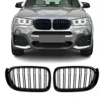 Performance priekinės grotelės tinkančios BMW X3 F25 LCI / X4 F26, dvigubos
