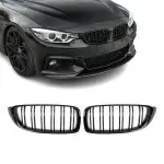 Performance Grotelės skirtos BMW F32 / F33 / F36 / F80 / F82, dvigubos, juodos blizgios