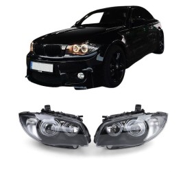 Priekiniai žibintai su geltonais angel eyes DEPO V1,...