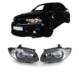 Priekiniai žibintai su geltonais angel eyes DEPO V1,...