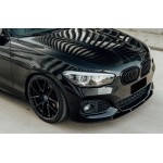 Performance Front bumper Lip spoiler for BMW F20 / F21 LCI M Sport (15-19), glossy black