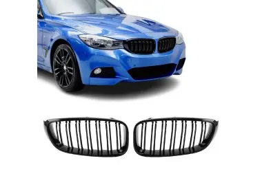 Performance Priekinės Grotelės, komplektas skirtas BMW F34 GT (13-19), dvigubos, juodos blizgios