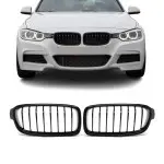 Priekinės Grotelės tinkančios BMW F30 / F31 (11-18), blizgios juodos