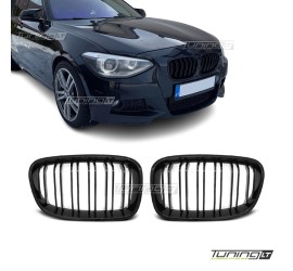 Performance kidney grille for BMW F20 / F21 (11-15), glossy black 