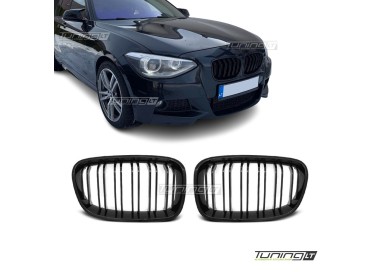 Performance kidney grille for BMW F20 / F21 (11-15), glossy black 