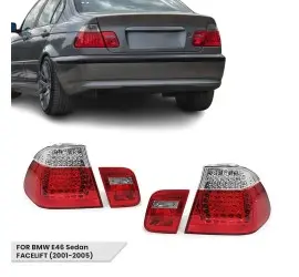 LED Galiniai Žibintai, komplektas skirtas BMW E46...
