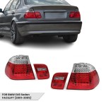 LED Tail Lights set for BMW E46 (01-05) Sedan, clear