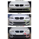 Fog light for standard / M5-style BMW E60 bumper, clear, left side