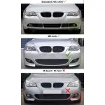 Fog light for standard / M5-style BMW E60 bumper, clear, left side