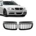 Performance priekinės grotelės skirtos BMW E90 / E91 (05-08), dvigubos blizgios